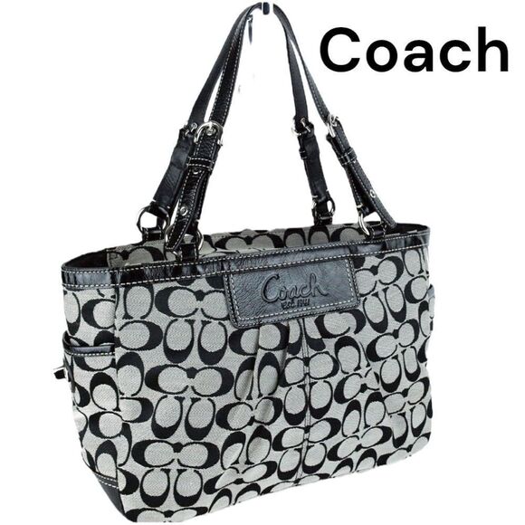 Coach satchel, pleated front design! - Picture 3 of 15